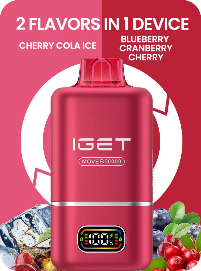 IGET MOVE B50000 (50k Puffs – 2 Flavours in 1 device) - Vape Shop Goa