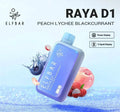 ELF BAR RAYA D1 – Peach Lychee Blackcurrant - Vape Shop Goa