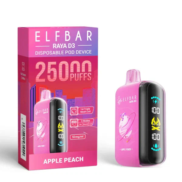 Elf Bar Raya D3 Apple peach – 25000 - Vape Shop Goa