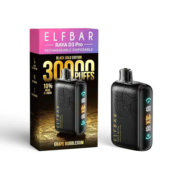 Elf Bar Raya D3 Pro 30 K – Grape Bubblegum - Vape Shop Goa