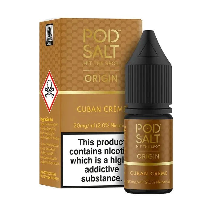 POD SALT CUBAN CREME – Nicotine Salt - Vape Shop Goa