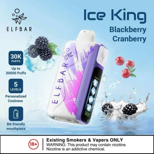 Elf Bar Ice King – Blackberry Cranberry – 30K - Vape Shop Goa