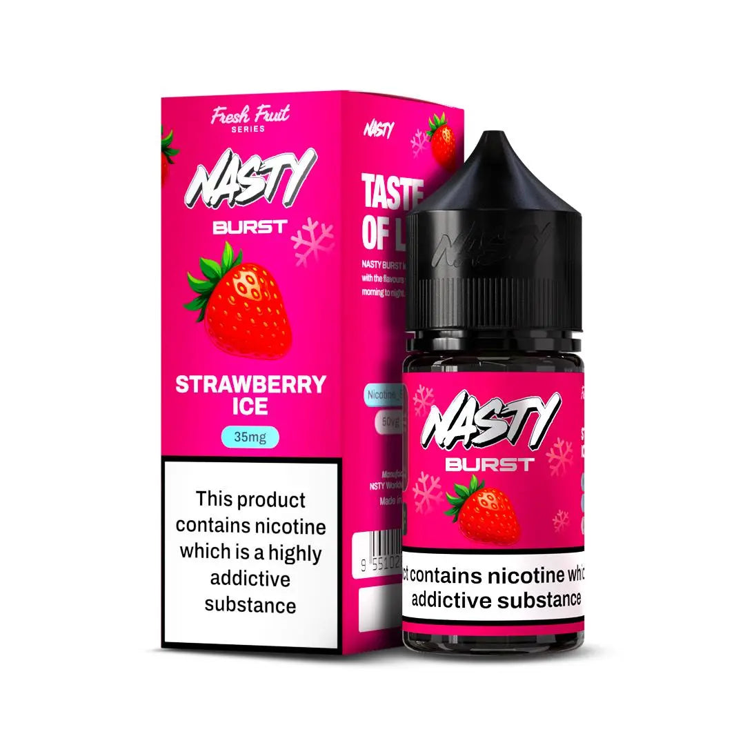 Nasty Burst Nic salts – Strawberry ice - Vape Shop Goa