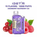 IGET FLARE B10000 – Cranberry Raspberry ice - Vape Shop Goa