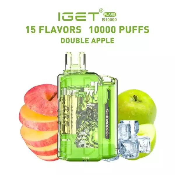 IGET FLARE B10000 – Double Apple - Vape Shop Goa