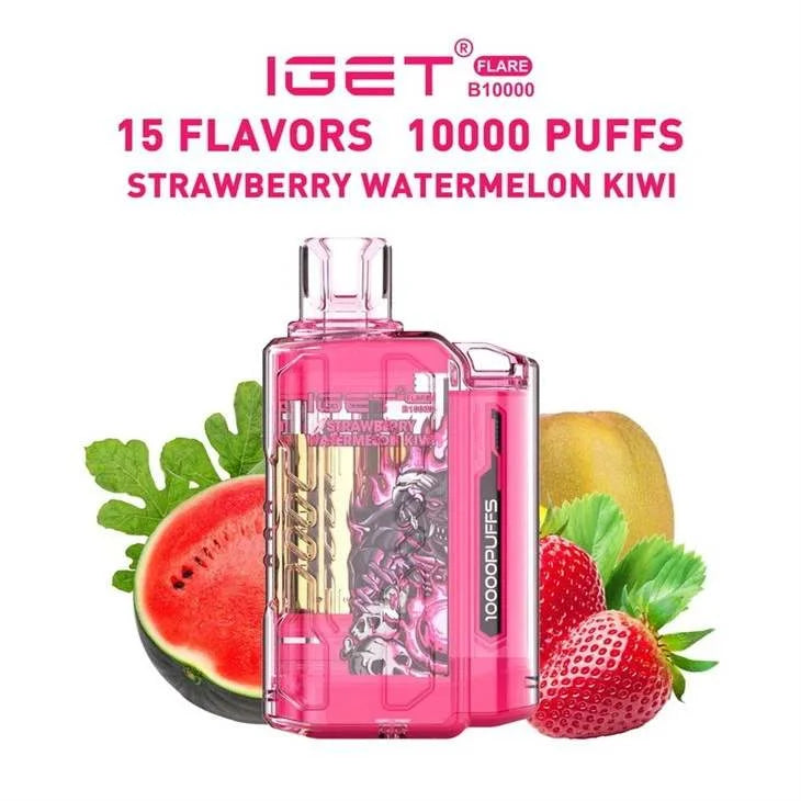 IGET FLARE B10000 – Strawberry Watermelon Kiwi - Vape Shop Goa