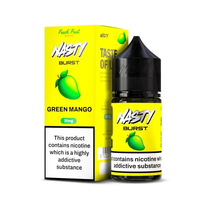 Nasty Burst Nic salts – Green Mango - Vape Shop Goa