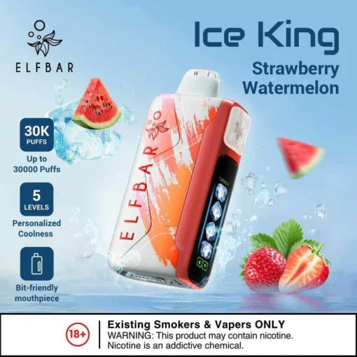 Elf Bar Ice King – Strawberry Watermelon – 30K - Vape Shop Goa