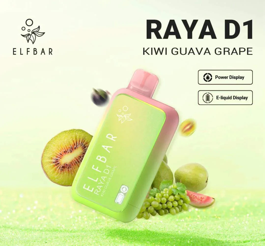 ELF BAR RAYA D1 – Kiwi Guava Grape - Vape Shop Goa