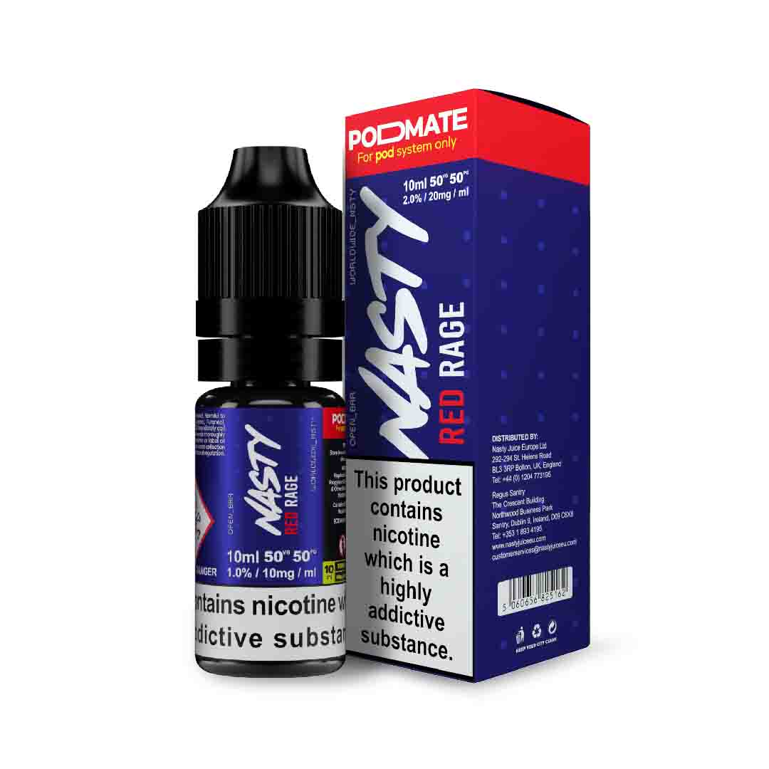 Red Rage - Nasty Salt | 30Ml Vape Juice | 35MG, 50MG | Vape Store