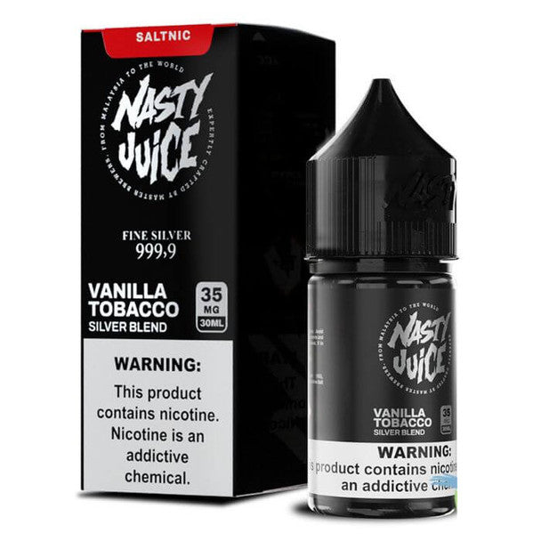Vanilla Tobacco Silver Blend - Nasty Salt | 30Ml Vape Juice | 35MG | Vape Store