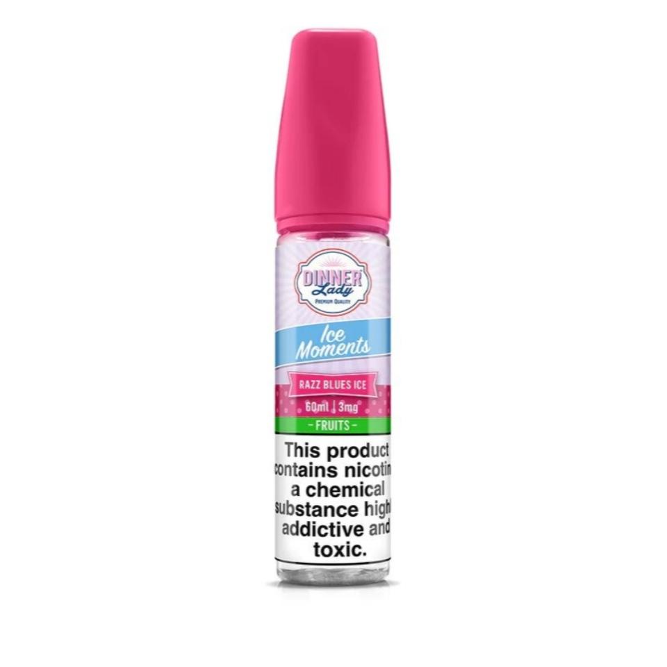Razz Blues - Dinner Lady Ice Moments | 60ML Vape Juice | 3MG, 6MG | Vape Store