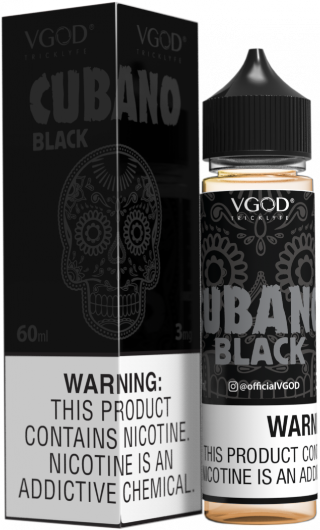 Cubano Black - VGod | 60ML Vape Juice | 3MG, 6MG, 12MG | Vape Store