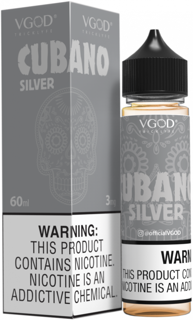 Cubano Silver - VGod | 60ML Vape Juice | 3MG, 6MG, 12MG | Vape Store